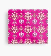 Multicoloured Damask Five Metal Print