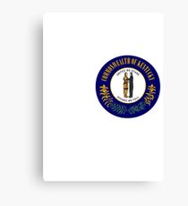 KENTUCKY GEBOREN - BELIEBTER STAAT DESIGN MIT KENTUCKY STATE FLAGGE Leinwanddruck