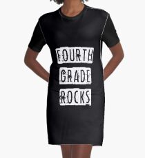 Vierte Klasse Rocks 4. Zurück zu Schule T-Shirt Lehrer Geschenk T-Shirt Kleid