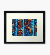 The Summer We Went To Blue Tree Framed Print