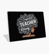 Wörter in der Afro-Kunst für Afroamerikaner-Lehrer Laptop Folie