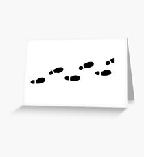 Marauders Map footprints Greeting Card