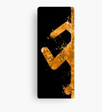 Portal - Orange Half Canvas Print
