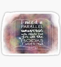 All the books I want to read (Red) Sticker