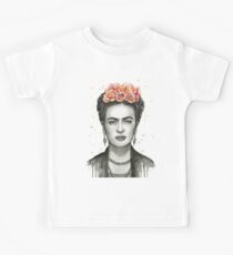Frida Kahlo Porträt Kinder T-Shirt