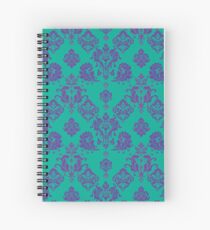 Lavender Vintage Damask Pattern Spiral Notebook
