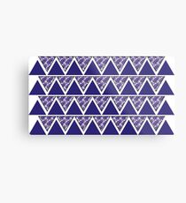 Blue pattern Metal Print