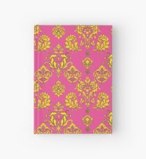 Pink and Gold Vintage Damask Hardcover Journal