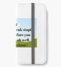 God thoughts iPhone Wallet/Case/Skin