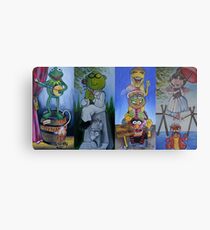 Muppets Haunted Mansion Stretching Room Portraits Metal Print