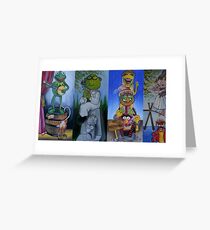 Muppets Haunted Mansion Stretching Room Portraits Greeting Card