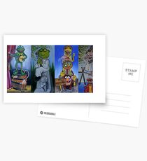 Muppets Haunted Mansion Stretching Room Portraits Postcards