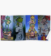 Muppets Haunted Mansion Stretching Room Portraits Poster