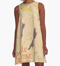 Henri de Toulouse-Lautrec "Troupe Mademoiselle Eglantine" A-Line Dress