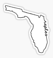 Naples Florida Outline Sticker