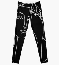 HEAD : Vintage 1946 Young Girl Silhouette Print by Picasso Leggings