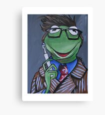 Kermit, Tenth Doctor Canvas Print