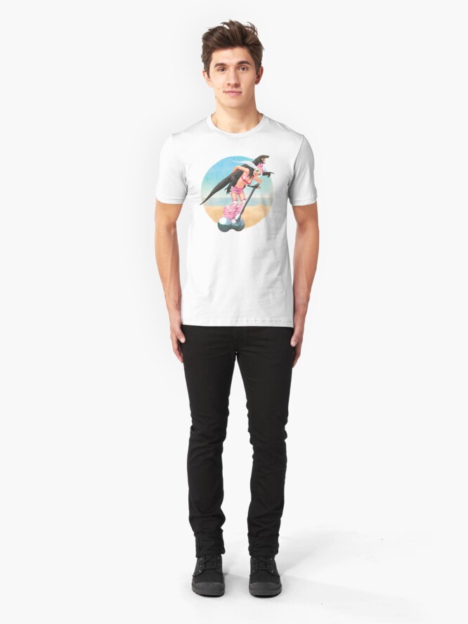Alternate view of Komodo-a-GoGo | Digital Illustration Slim Fit T-Shirt
