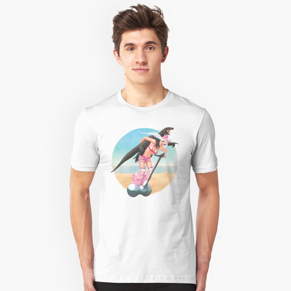 Komodo-a-GoGo | Digital Illustration Slim Fit T-Shirt