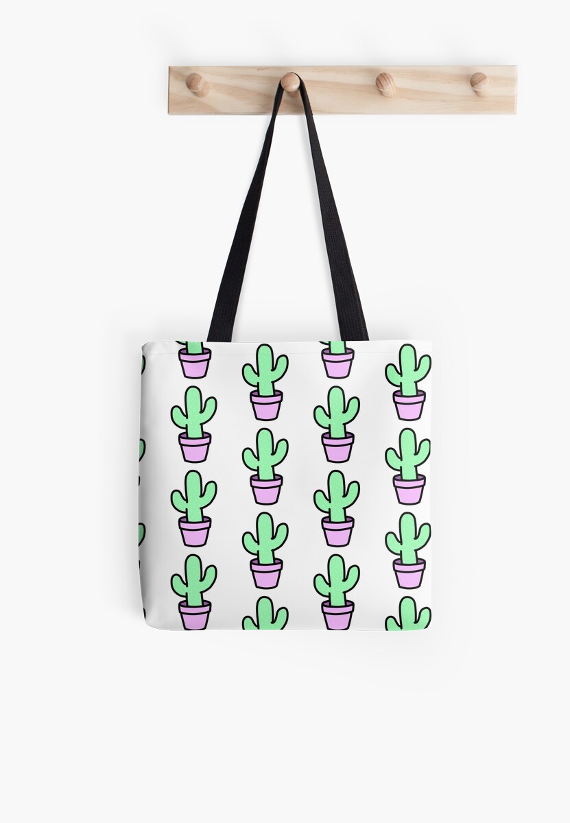 "Cute Cactus" Tote Bag by rennyjogers Redbubble