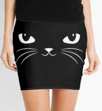 Cute Black Cat Mini Skirt