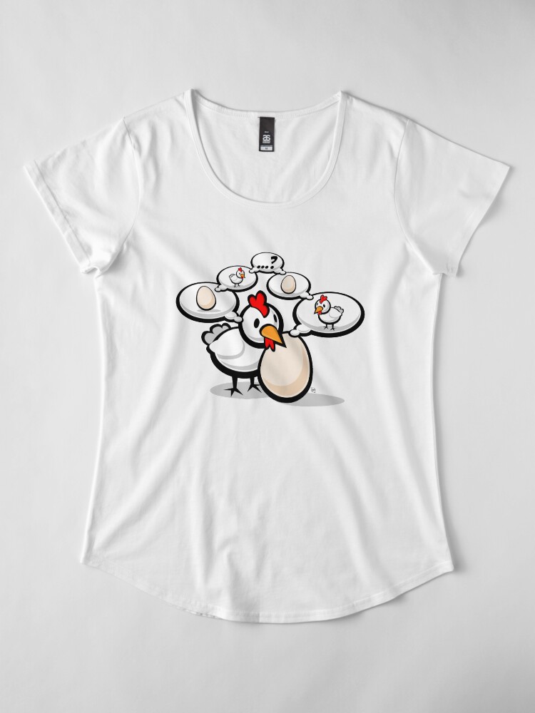 Alternate view of Eggnigma Premium Scoop T-Shirt