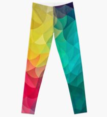 Abstract Color Wave Flash Leggings