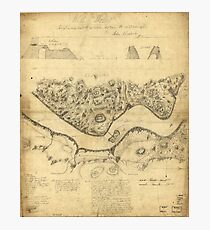 Original West Point Survey Map October 24th-27th 1783 Photographic Print