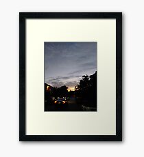 Brooklyn, New York City, sunset, evening, #Brooklyn, #NewYorkCity, #sunset, #evening, #nature, #sky, #clouds Framed Print