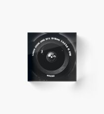 Canon Lens Front On Acrylic Block