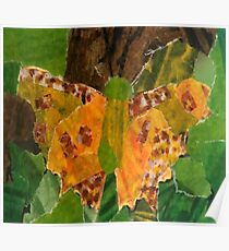 Golden Butterfly Poster