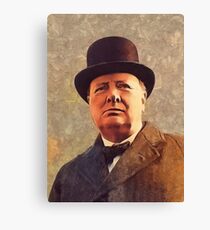 Sir Winston Churchill Canvas Print