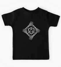 Vieleckige D20 Würfel des Nekromanten Kinder T-Shirt