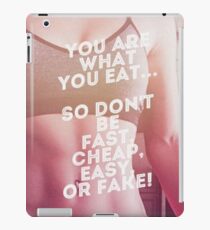 You Are What You Eat iPad Case/Skin