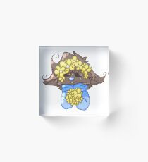 Tayo- Flower crown Acrylic Block