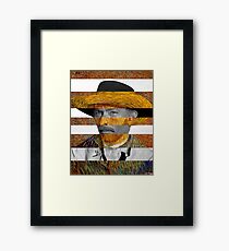 Van Gogh's Self Portrait & Lee Van Cleef Framed Print