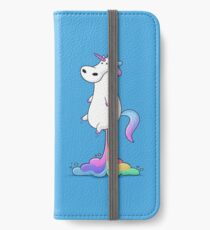 Einhorn Furz iPhone Flip-Case/Hülle/Klebefolie