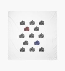 Pañuelo Multi Camera Pattern Black, Red, Blue