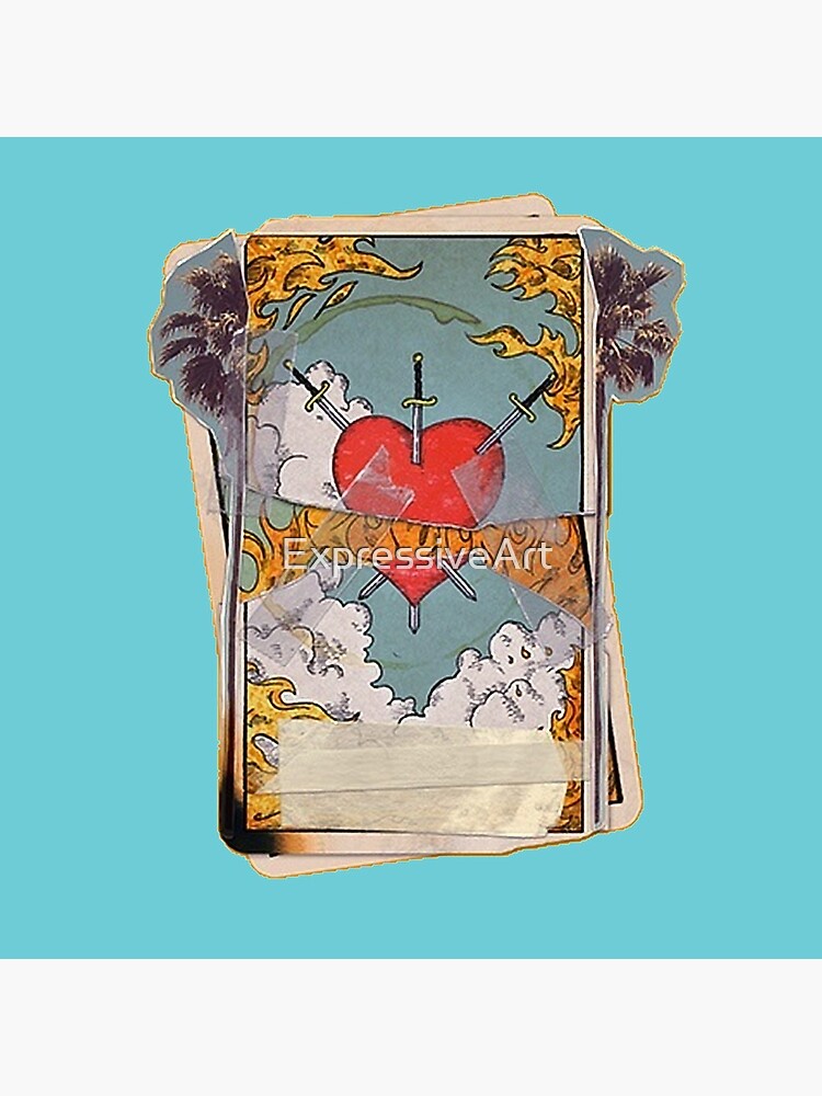 "Halsey heart tarot card" Acrylic Block by ExpressiveArt Redbubble