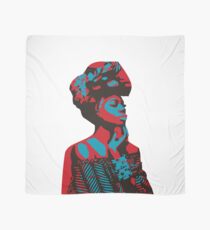 Afrikanerin rot & blau Tuch