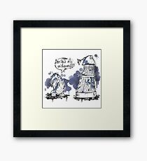 Are you my mummy? watercolor version Framed Print