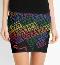 Retro Rainbow Mini Skirt