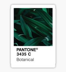 Color Swatch - Green Botanical Plant Sticker