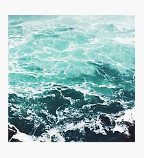 Blue Ocean Summer Beach Waves Photographic Print