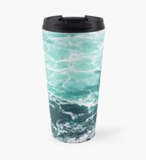 Taza de viaje Blue Ocean Summer Beach Waves