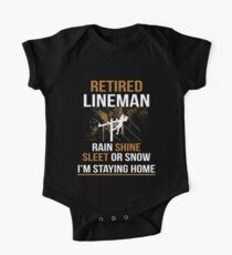 Retired lineman One Piece - Short Sleeve