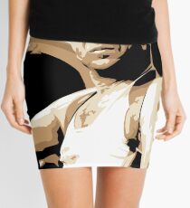 Bruce Willis Vector Illustration Mini Skirt