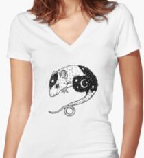 the Witch's Companion Women's Fitted V-Neck T-Shirt