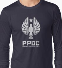 Pan Pacific Defense Corps Sigil (White Variant) Long Sleeve T-Shirt
