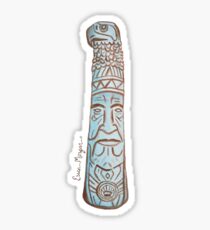 Blue Bethany Beach Totem Pole Sticker